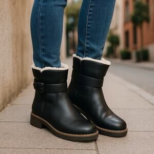 Nautica Women's‎ Ensign Vegan Boots 7.5 Black